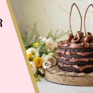 Decadent Layered Chocolate Cake (Full Recipe) | Kirsten Tibballs