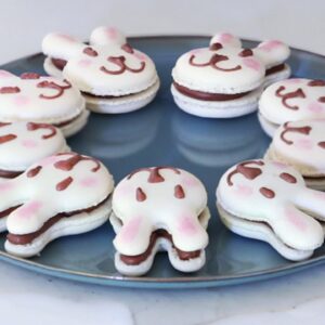 Easter Chocolate Bunny Macarons (Full Recipe) | Kirsten Tibballs