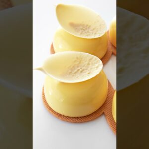 Lemon Petit Gateaux! Wait till the end to see the inside 🍋