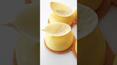 Lemon Petit Gateaux! Wait till the end to see the inside 🍋