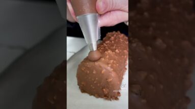Chocolate and Raspberry Log! So good 🧑‍🍳🍫