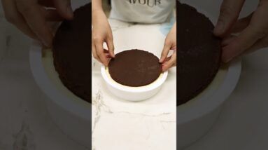 Create a Chocolate Swan with me 😮 (recipe included) #chocolate #shorts