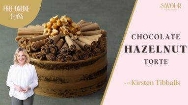 Learn How To Make A Delicious Chocolate Hazelnut Torte | Full Lesson | Kirsten Tibballs