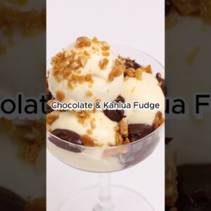 Kahlua Choc Fudge Ice Cream Sundae Recipe #fyp #shorts #icecream #recipe