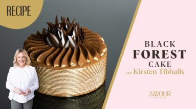The Ultimate Black Forest Cake! Full Recipe by Kirsten Tibballs