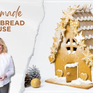 How to Make a Festive Gingerbread House | Full Recipe & Tutorial by Kirsten Tibballs