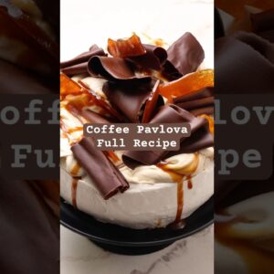 The BEST Coffee Pavlova Recipe! #dessert
