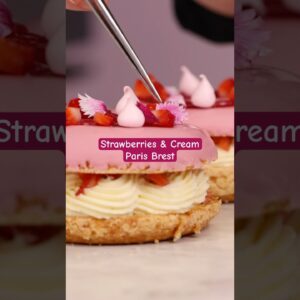 Pretty in Pink: The Ultimate Paris-Brest Recipe ✨ #dessert