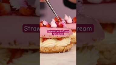 Pretty in Pink: The Ultimate Paris-Brest Recipe ✨ #dessert