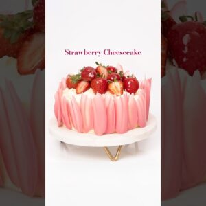 The Perfect Strawberry Cheesecake | Dessert & Recipe by Kirsten Tibballs