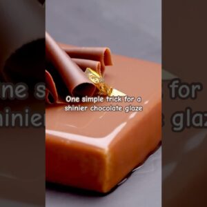 One Simple Trick for a Shinier Chocolate Glaze #desserts