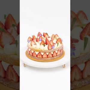Fraisier Cake – A Strawberries & Cream Dream Dessert