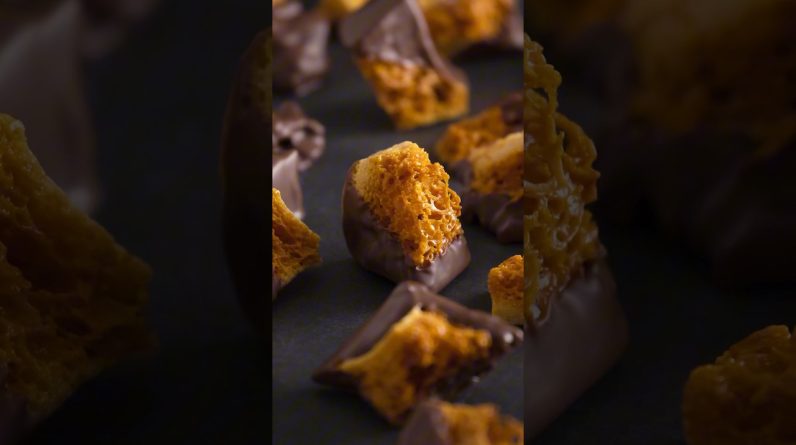 #ASMR - Chocolate Coated Honeycomb | Recipe Available