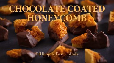 Crispy, Crunchy, Chocolate-Coated Honeycomb - Full Recipe by Kirsten Tibballs
