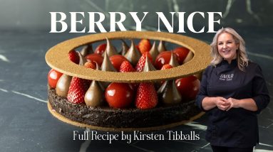 Berry Nice Full Recipe – Chocolate Cake, Cremeux & Strawberries Sablé Tart