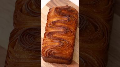 Strawberry & Matcha Laminated Brioche