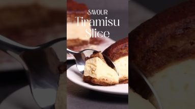 One Perfect Spoon of Tiramisu Slice