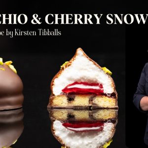 Make These Irresistible Pistachio & Cherry Snowdrops | Full Recipe by Kirsten Tibballs