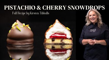 Make These Irresistible Pistachio & Cherry Snowdrops | Full Recipe by Kirsten Tibballs