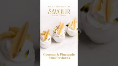 Mini Pineapple & Coconut Pavlovas