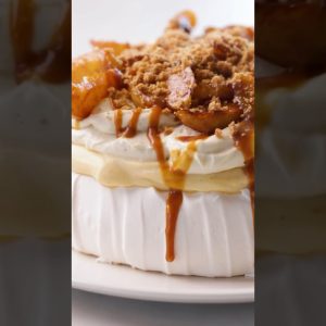 My Apple Crumble Pavlova | Recipe in Description by Kirsten Tibballs